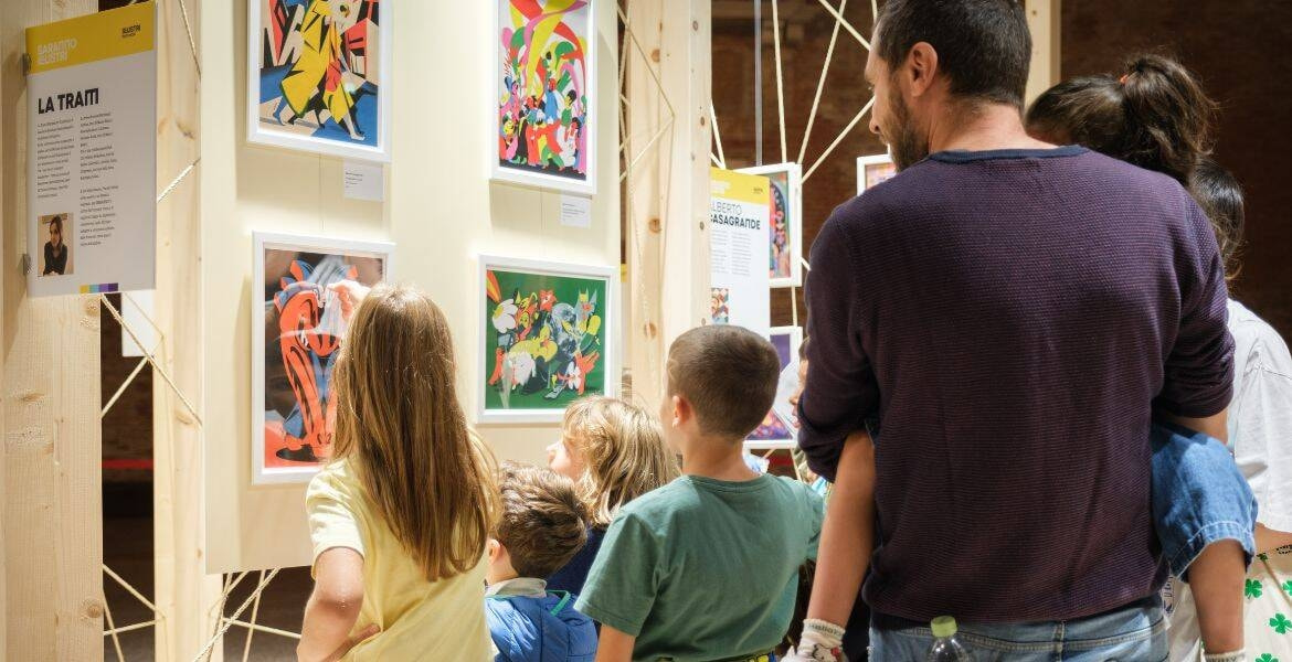 Immagine: Bambini a Illustri Basilica Palladiana