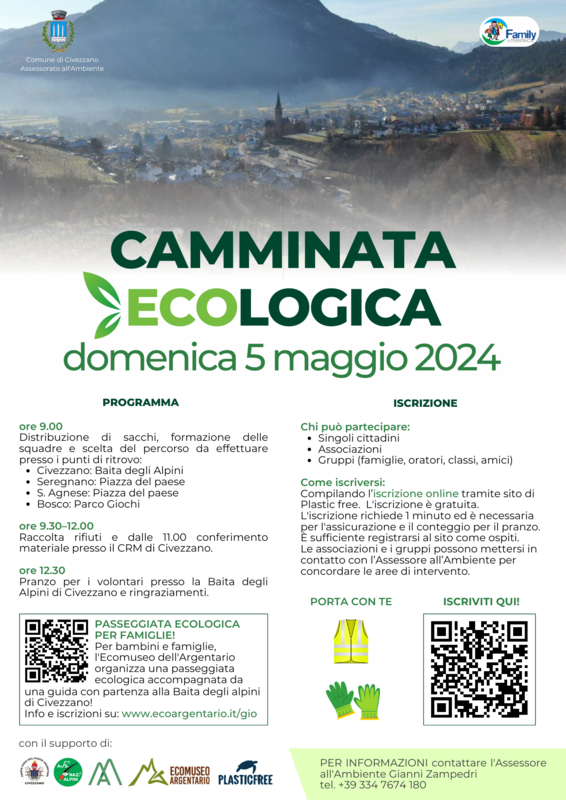 Immagine: Volantino Camminata Ecologica 2024